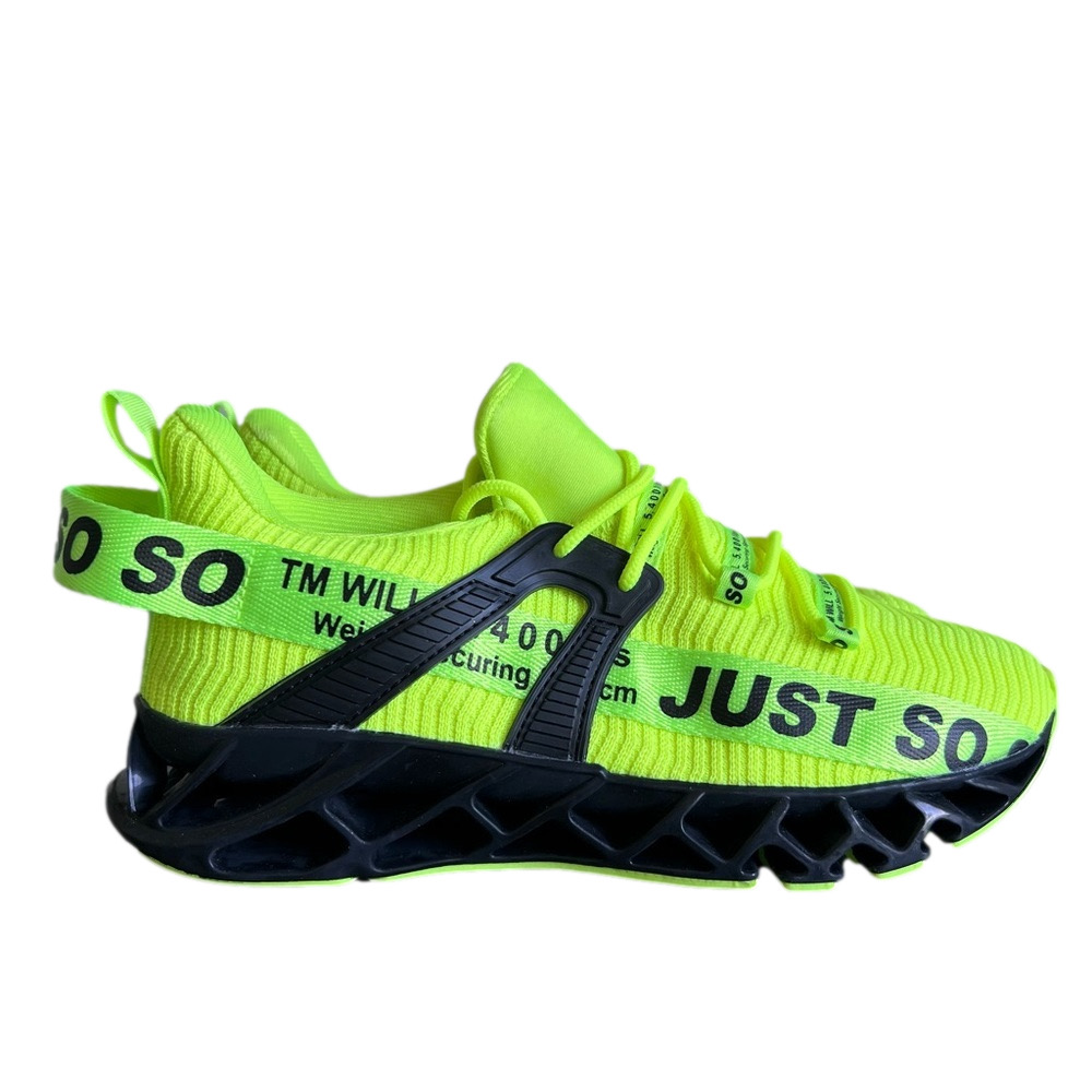 JUST SO SO Unisex Neon Yellow Shoe Size 41 aka Men’s 8 or 9.5 Women’s #799